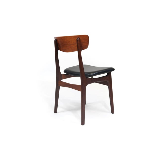 Mid 20th Century Restored Set of Four Attributed to Schionning & Elgaard for Randers Mid-Century Danish Teak Dining Chairs For Sale - Image 5 of 10