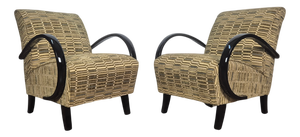 H-401 Lounge Chairs by Halabala for Up Zavody, 1940s, Set of 2