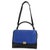 Beige Blue Black Cream Suede Grained Calfskin Small Trapeze Bag For Sale - Image 8 of 9
