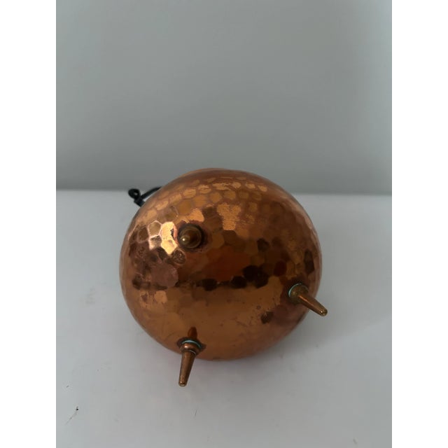 Vintage Mid 20th Century Copper Cachepot Cauldron For Sale - Image 4 of 7