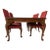 1990s Baker Furniture Rare Queen Anne Walnut Dining Set For Sale