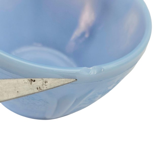 Jeannette Delphite Cherry Blossom Tea Cups and Saucers, Set of 8 (1930s–40s) For Sale - Image 11 of 12