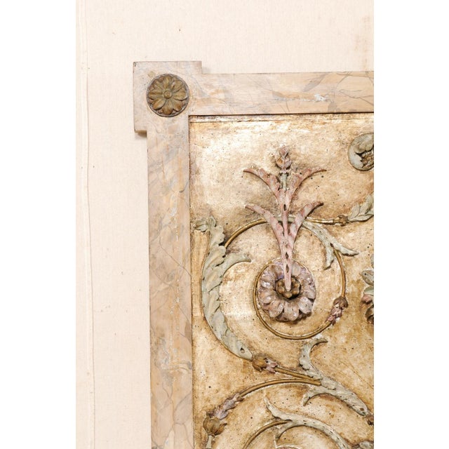 19th Century 19th Century Neoclassical French Carved-Wood Plaque For Sale - Image 5 of 9