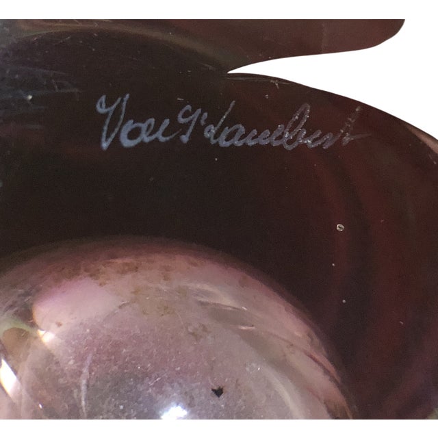 Vase in Pink Crystal Swirl from Val Saint Lambert, 1950s For Sale - Image 9 of 10