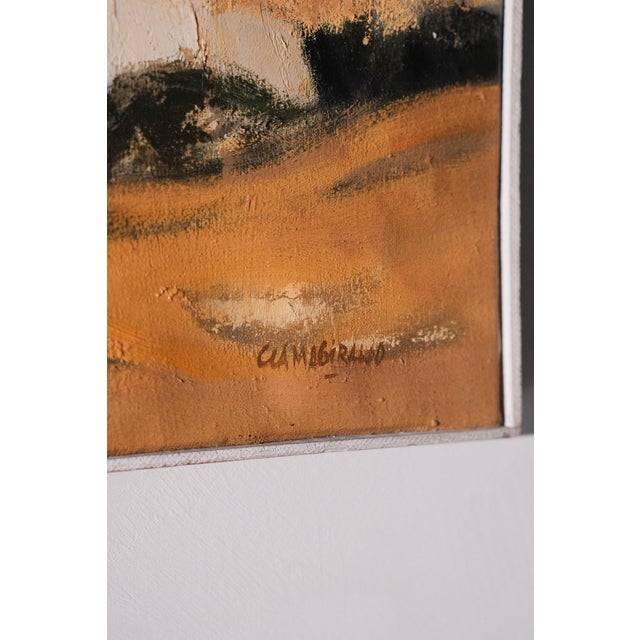 Orange Roger Clamagirand, Sunset, 1950s, Oil Painting on Canvas, Framed For Sale - Image 8 of 10