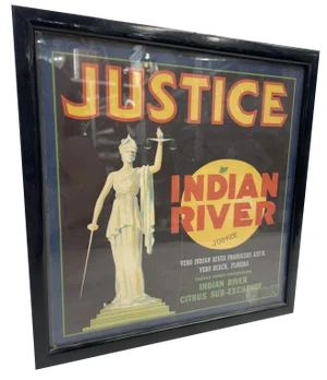 Justice Advertising Label, 1940s