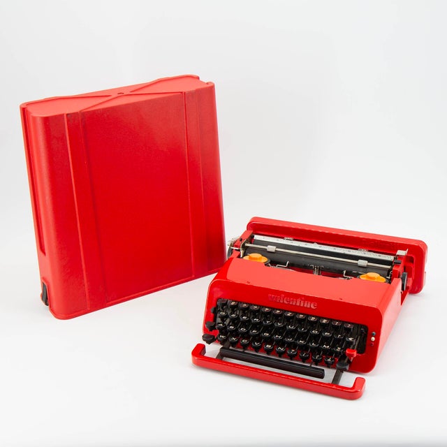 Valentine Typewriter by Ettore Sottsass for Olivetti, 1960s, in Very Good conditions. Designed 1960 to 1969 This piece has...