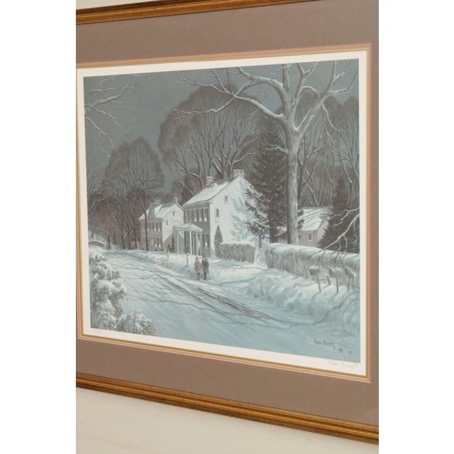 1990s 'Dyerstown Road' Rustic Winter Fine Art Print by George Booz For Sale - Image 4 of 13