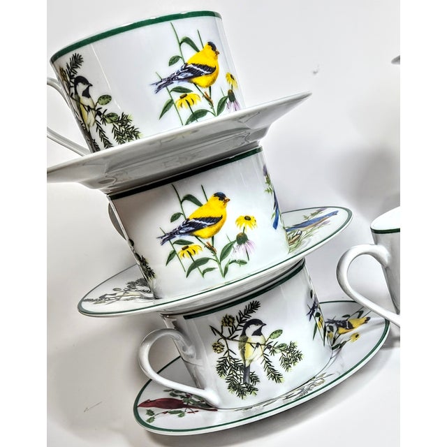 2000 - 2009 Birdwatcher's Coffee Set- Set of 14 For Sale - Image 5 of 12