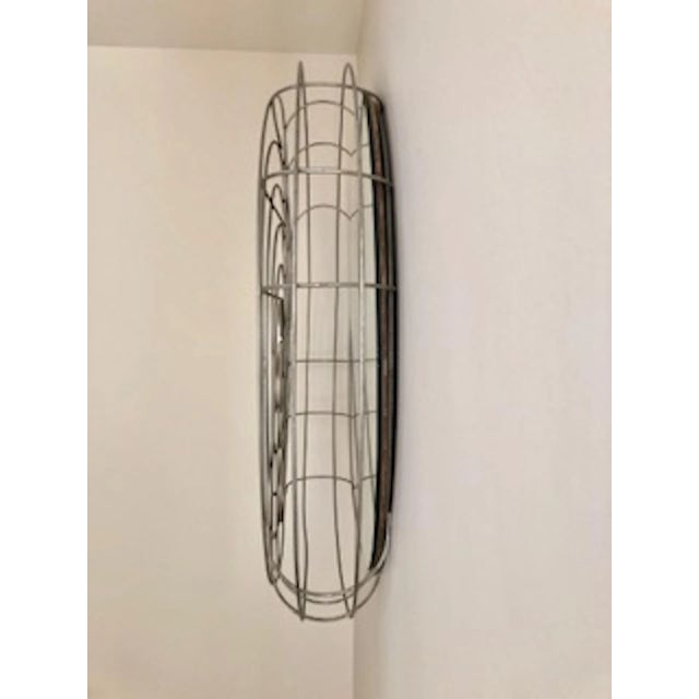 Industrial Fan Cage Mirror For Sale In Providence - Image 6 of 8