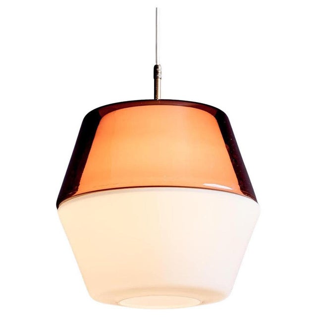 Glass Pendant Lamp from Stilnovo, 1950s For Sale - Image 11 of 11