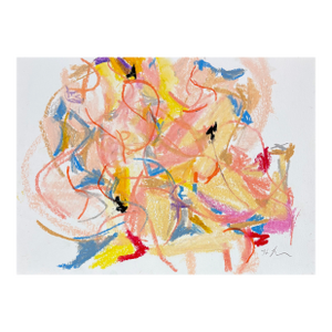 Dancers I, 11 X 15 Oil Pastel on Paper