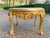 Vintage 1960s French Louis XVI Gilded Beech Coffee Table With Beige Marble Top For Sale - Image 4 of 12