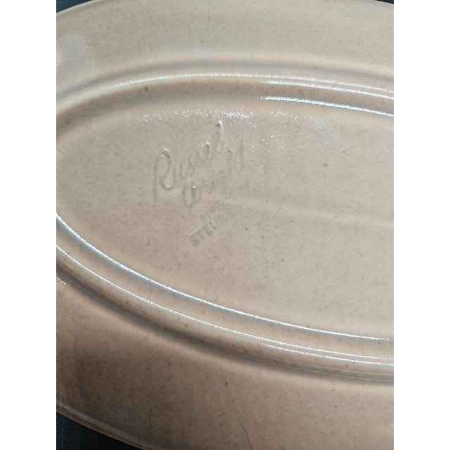 Vintage Russell Wright "American Modern" Serving Platter, Coral Pink For Sale - Image 4 of 4