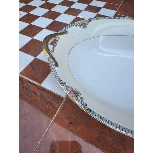 1970s 1970s Hand Painted Noritake Cortez Large Bowl For Sale - Image 5 of 9