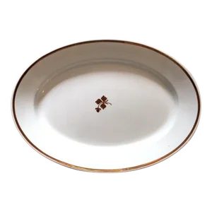 Antique Tea Leaf Ironstone Oval Platter