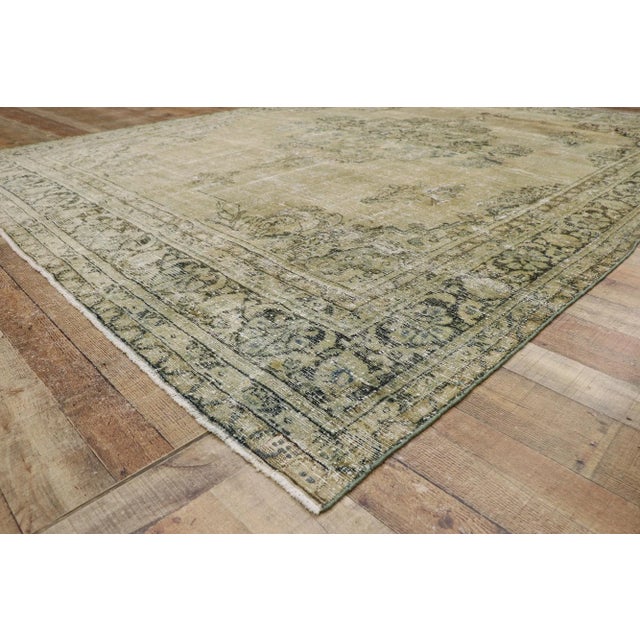 Antique Persian Mahal Rug - 09'06 X 12'04 For Sale In Dallas - Image 6 of 9