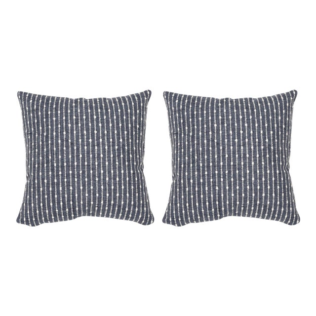 Alexander Indigo 22x22 Pillow, A Pair For Sale