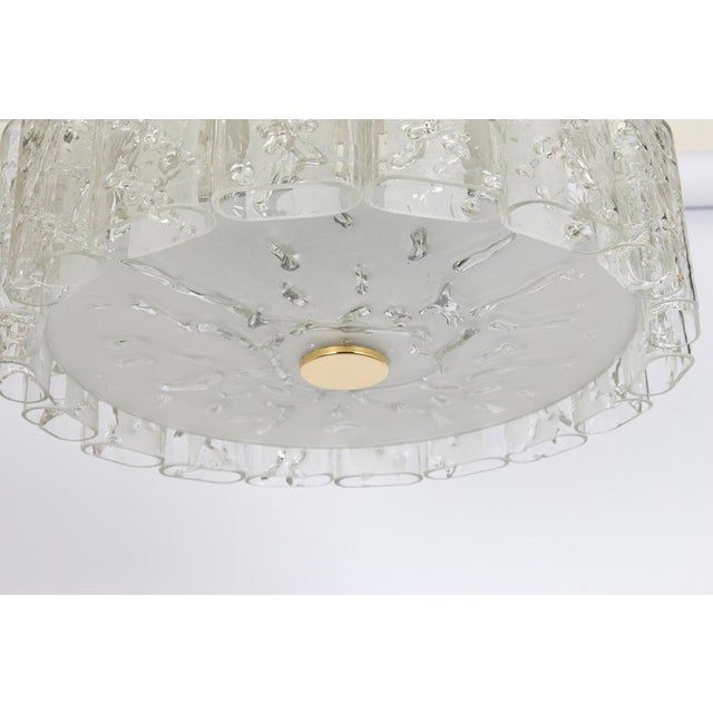 Glass Tubes Flushmount attributed to Doria, Germany, 1960s For Sale - Image 3 of 9