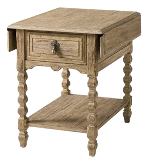 Rustic Farmhouse Dropleaf Side Table