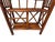 Vintage Chinoiserie Tortoiseshell Bamboo & Rattan 4-Tier Etagere Bookshelf For Sale In Los Angeles - Image 6 of 12