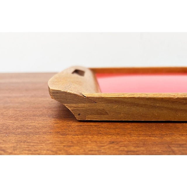Mid-Century Wooden Tray, 1960s For Sale - Image 14 of 16