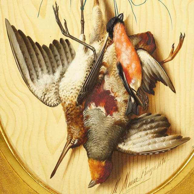 Mid 19th Century Antique Trompe l'Oeil Painting by Micheangelo Meucci, Florence 1867 For Sale - Image 5 of 8