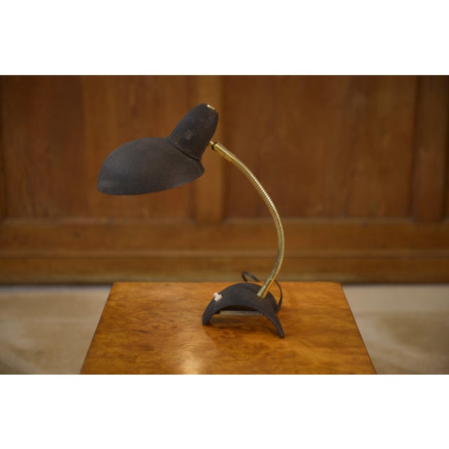 Black Desk Table Lamp, 1960s For Sale - Image 8 of 8