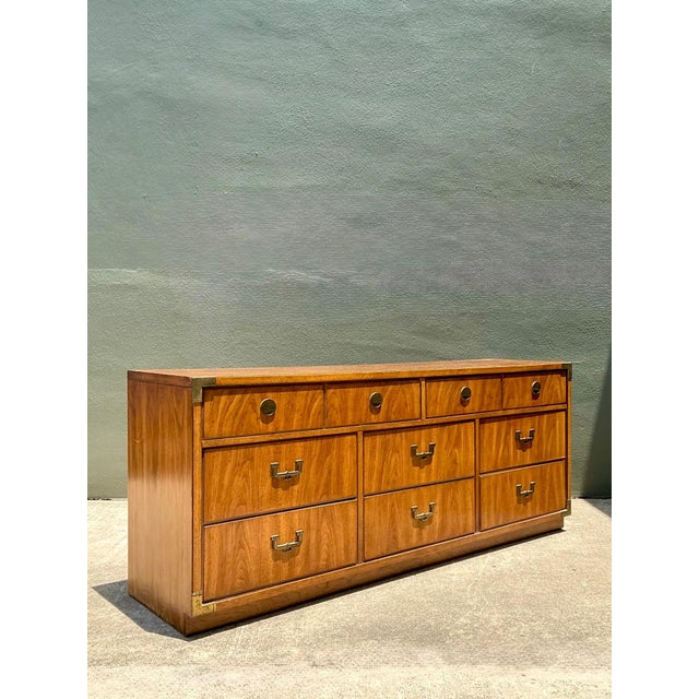 Vintage Thomasville Campaign Style Dresser For Sale - Image 18 of 18