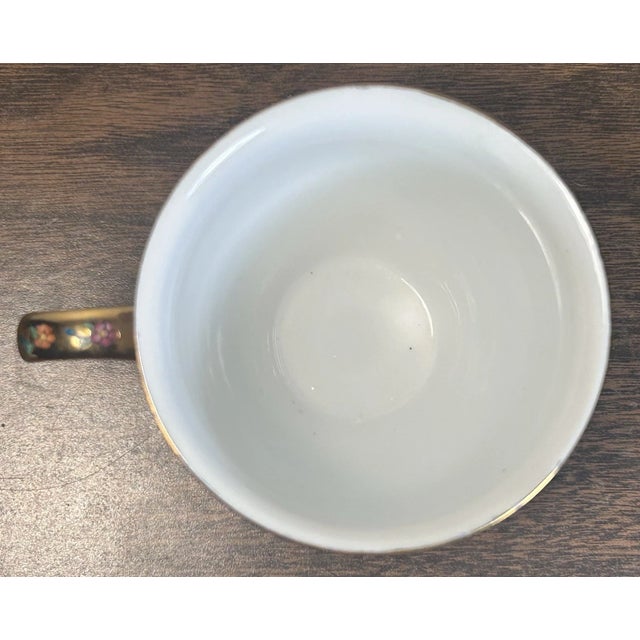 1970s Vintage 1970’s Chinese Zhongguo Chao Cai Gilded Mille Fleur Porcelain Teacup For Sale - Image 5 of 6