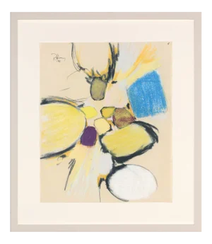 Rolf Hans, Pastel, 1966, Signed, Dated and Framed
