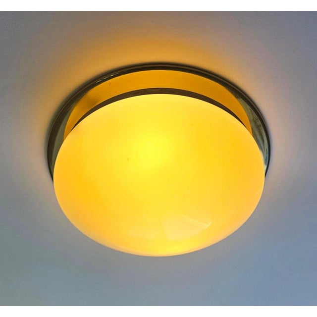 Mid-Century Bauhaus Flush Mount, Germany, 1970s For Sale - Image 4 of 15