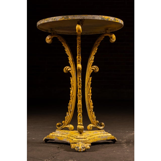 Art Nouveau Late 20th Century Regency Cast Iron Conservatory Table For Sale - Image 3 of 8