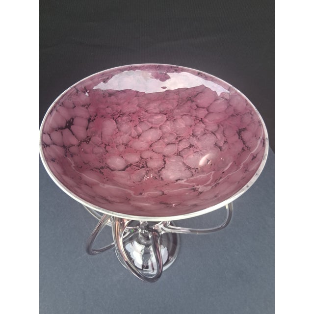 Large Vintage Hand Blown Deco-Glass Krosno Poland Sculpture For Sale - Image 11 of 12