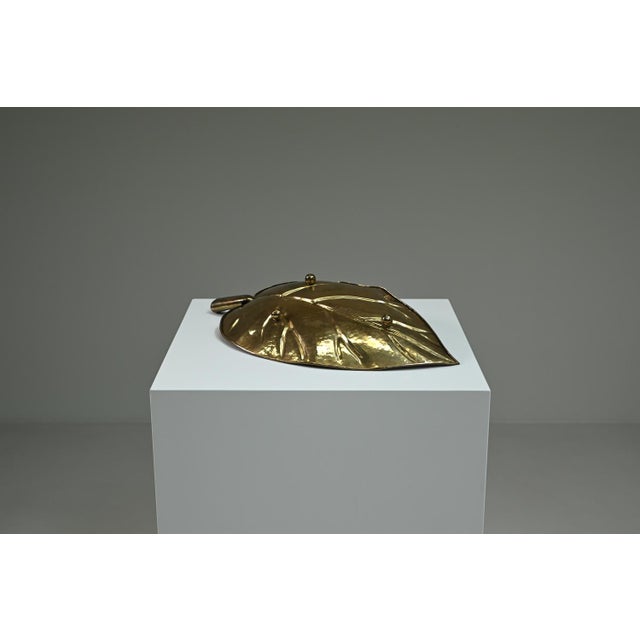 1970s Brass Leaf Fruit Bowl, Europe, 1970s For Sale - Image 5 of 10
