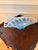 Mid-Century Modern Vintage Murano Style Blue Opaline Art Glass Openwork Centerpiece Bowl For Sale - Image 3 of 6
