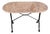 French 19th Century Bistro Table with Oblong Marble Top For Sale