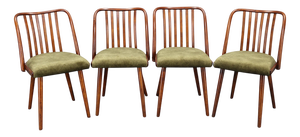 Mid-Century Modern Beech Dining Chairs, 1960s, Set of 4