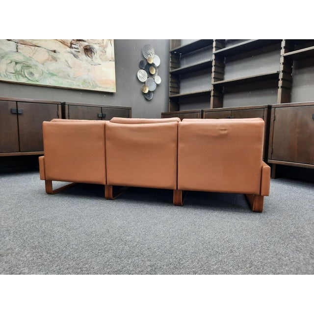 Three-Seater Leather Sofa by Wilhelm Möller for Cor, 1970s For Sale - Image 10 of 18