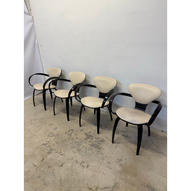 Mid-Century Modern Norman Cherner Pretzel Chairs for Plycraft - Set of Four For Sale - Image 3 of 12