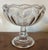 Small Scale Antique 19th Century American Flint Glass Footed Compote Fruit Bowl Raised Panel or Petal Pattern Circa 1850 For Sale - Image 4 of 12