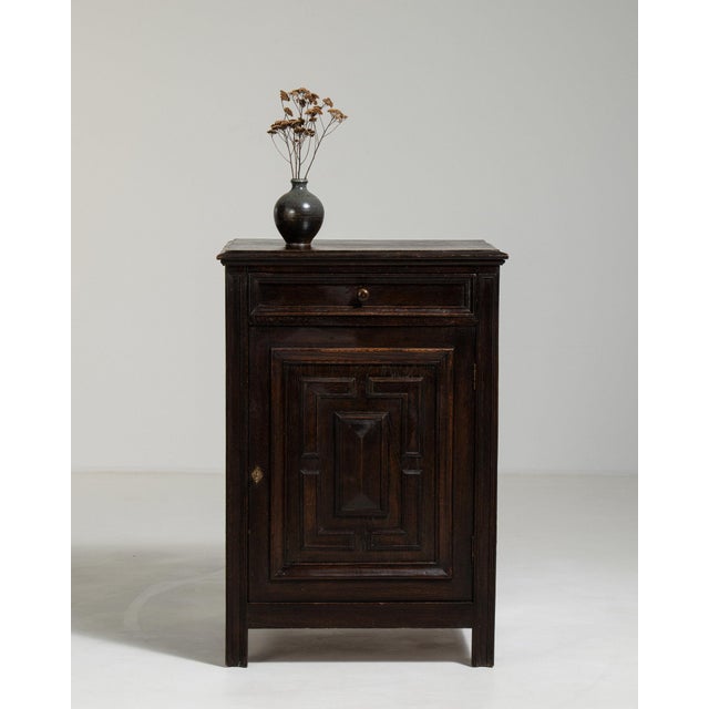 Mid 20th Century France Louis XIII Black Wood Storage Cabinets & Cupboards For Sale - Image 10 of 11
