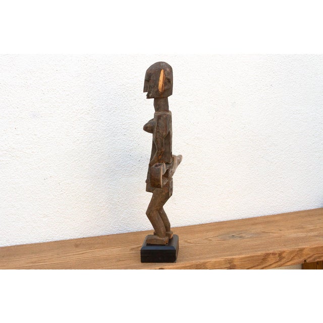 Brown Antique Tall Carved Bamana Ancestress Door Locks For Sale - Image 8 of 9