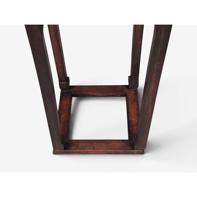 Chinese Pedestal or Plant Stand, Carved Hardwood, China, 20th C. For Sale - Image 14 of 14