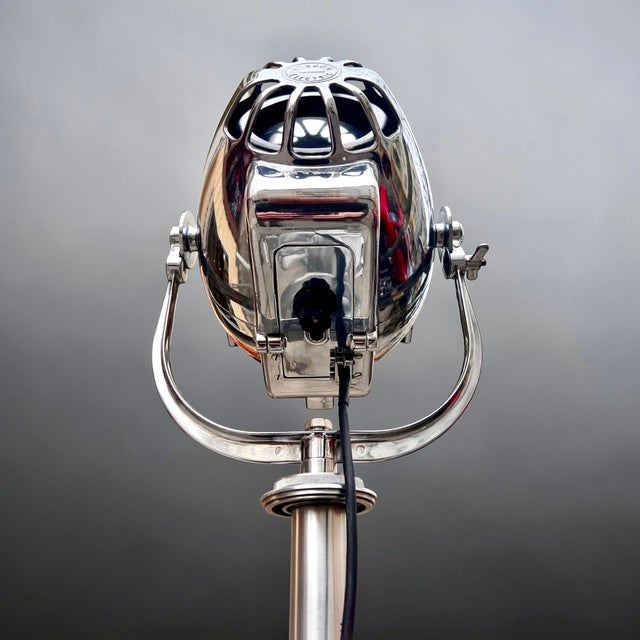 Vintage English Aluminum Tripod Theater Spotlight from Gitzo, France, 1950s For Sale - Image 11 of 18