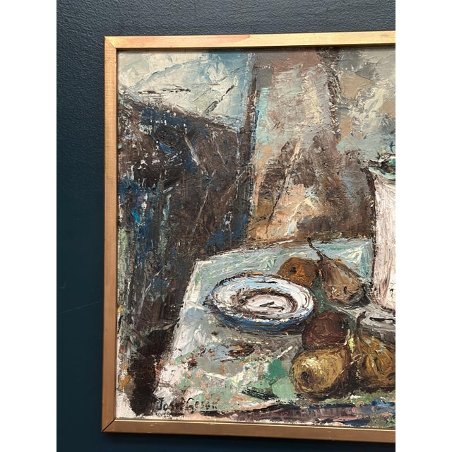 Mid-Century Modern Josef Geson, Upppställning I, 1975, Oil on Canvas, Framed For Sale - Image 3 of 18
