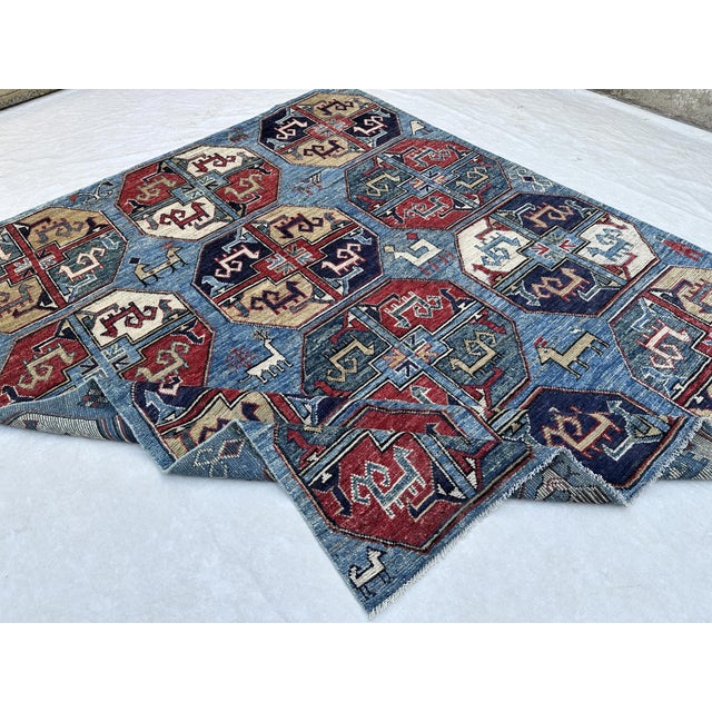 Turkmen Gul Rug 8x10 For Sale - Image 4 of 8