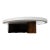 Large Isla Coffee Table, Burl Wood Base With Custom Fabricated Top For Sale