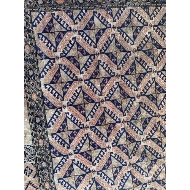 Textile Turkmen Wool and Silk Rug, 1970s For Sale - Image 7 of 18