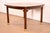 Henredon Mid-Century Modern Hollywood Regency Chinoiserie Walnut and Burl Wood Extension Dining Table | Newly Refinished For Sale - Image 9 of 13
